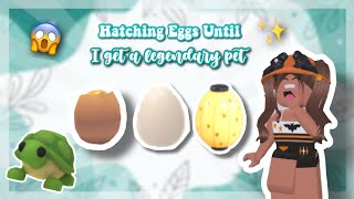 Hatching Eggs Until I Get A Legendary Pet In Adopt Me! 😱💝 | acaivsx