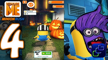 Despicable Me: Minion Rush Android Walkthrough - Part 4 - NEW "Halloween Residential"