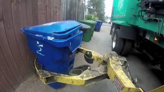 Recycle Truck Ride Along - GoPro Arm View