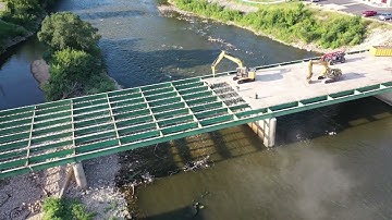 IDOT Bremer Ave Bridge Replacement Progress - 8/21/24