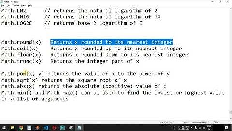 JavaScript Tutorial 49 - Math Object in JavaScript | Programming For Beginners