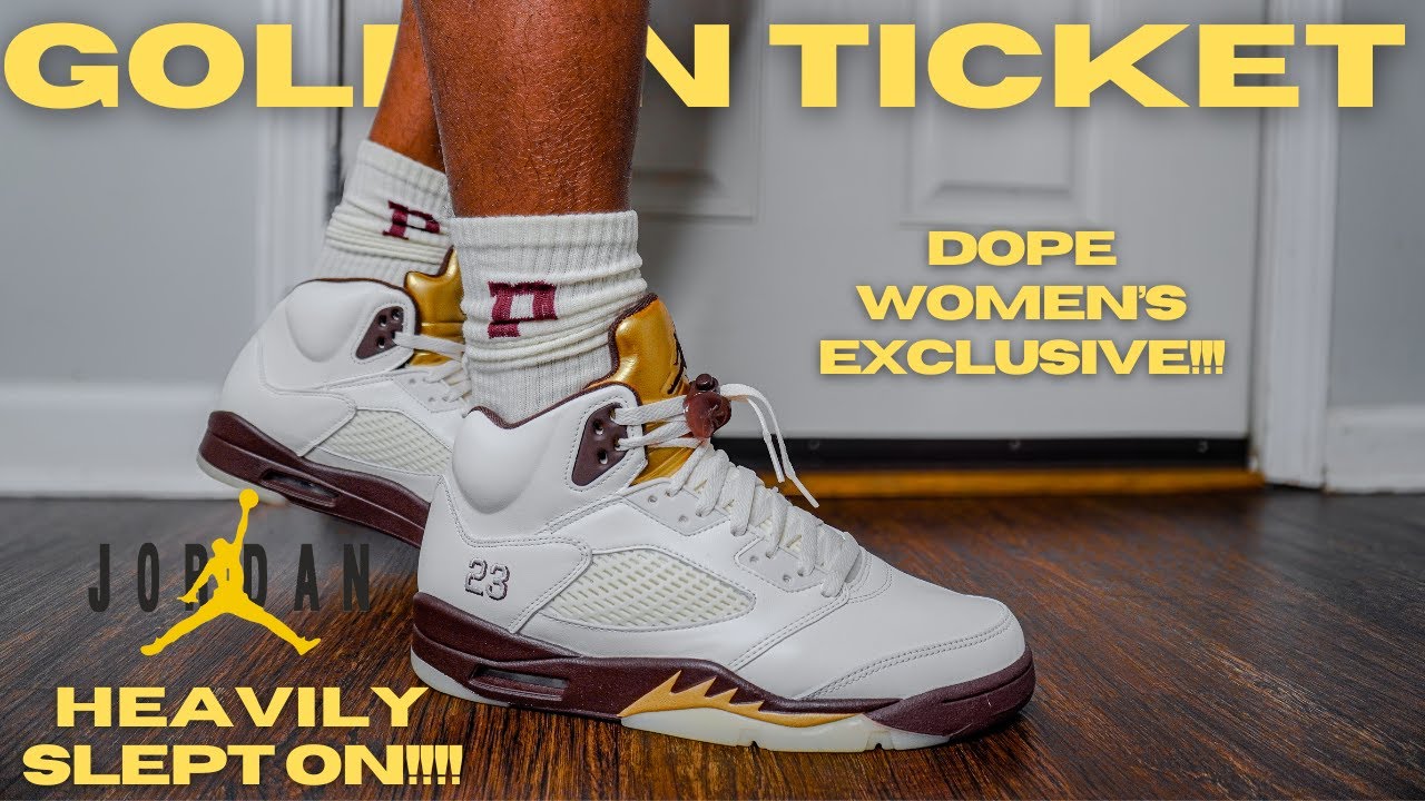 エア ジョーダン 5 レトロ \"Golden Ticket\" スラムダンク　花道 1/22発売｜Nike Women's Air Jordan 5 Retro 