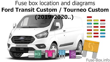 Fuse box location and diagrams: Ford Transit Custom (2019-2020..)