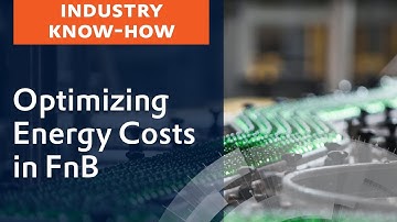 Optimizing energy costs in Food and Beverage production