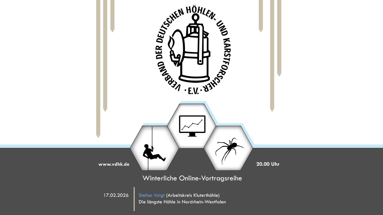 VdHK Vortragsreihe - Die längste Höhle in Nordrhein-Westfalen