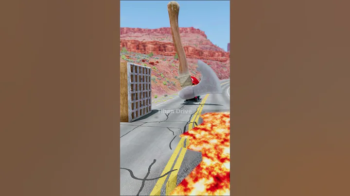 Funny Cars VS Giant Spikes & Hammer Lava Crush – BeamNG.drive
