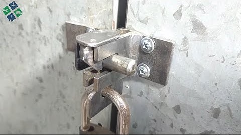 Chia sẻ - Cách làm chốt cửa tự động khoá khi đóng cửa