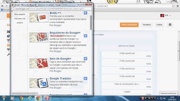 Como colocar menus no blog 2013