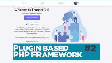 Plugin based PHP MVC Framework from scratch #2 | Basic concept | Quick programming tutorial