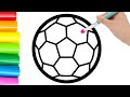 How to draw and color balls fun for kids