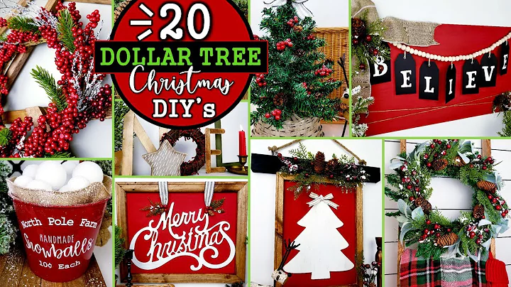20 HIGH END Dollar Tree Christmas DIY's | $1 Decorations & Ideas 🎄