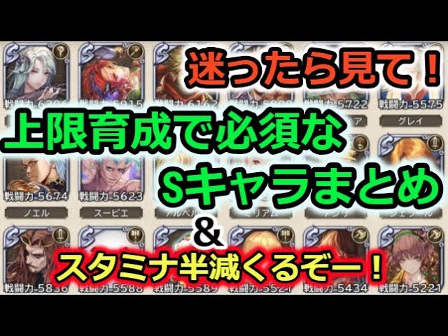 ロマサガrs ステ上げで絶対必要なsキャラクター達まとめ Youtube