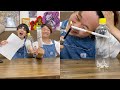 紙で作ったストローをペットボトルに刺して火をつけると...？ #Shorts