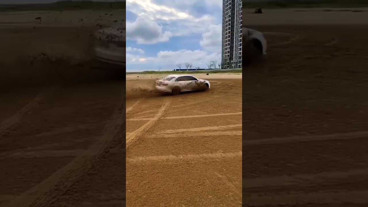 Luxury Car Stunt Overturned 