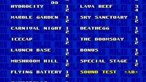 Sonic 3 & Knuckles Reversed Frequencies - All Sounds