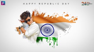 Republic Day Photo Editing 2023 || 26 January Photo Editing || Picsart Photo Editing 26 January screenshot 1