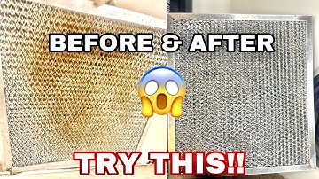 HOW TO: NO SCRUB: CLEAN GREASY RANGE HOOD FILTER WITH 3 YEARS OF GREASE AND OIL/Stephanie McQueen