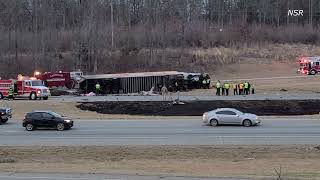 Plane Crash Aftermath in Davidson County, NC