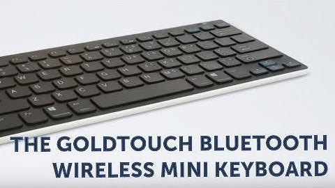 The Goldtouch Bluetooth Mini Keyboard