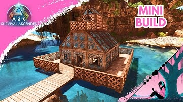 5 min Floating Greenhouse! | Mini build Showcase | Klinger Additional Rustic Building #arkascended