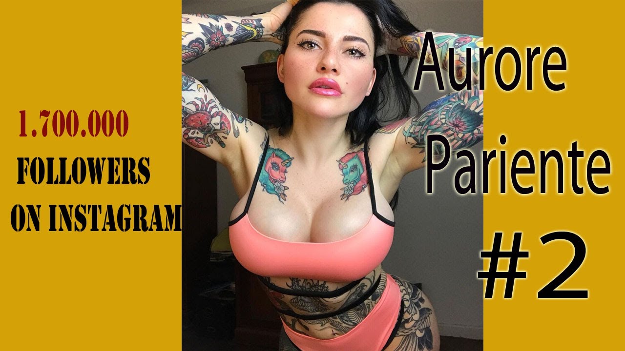 #2 Aurore Pariente - a girl whose body is 70 percent covered in tattoos
