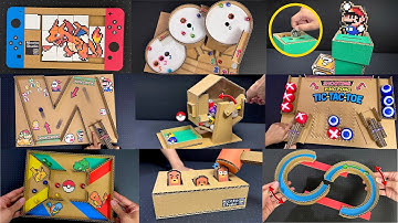 Fun Cardboard Game Collection: 9 DIY Toys in Action