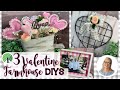 💕3 {Sweet Love} DOLLAR TREE Farmhouse Valentine DIYs 💕