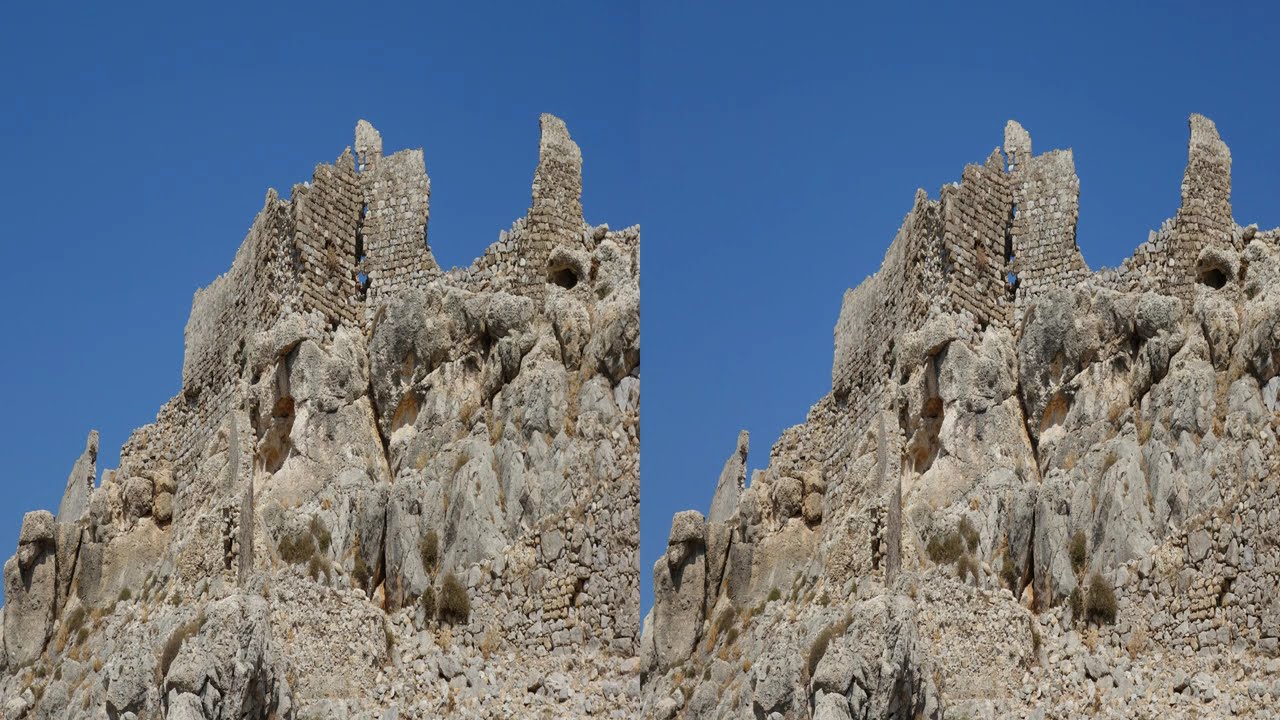 Rhodes, island of Greece - Slideshow in 3D 4K 3840x2160 hsbs, now for high resolution. Shortened