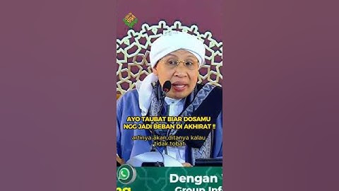 AYO TAUBAT, BIAR DOSAMU NGG JADI BEBAN DI AKHIRAT ❗❗ -  #buyayahya #albahjah