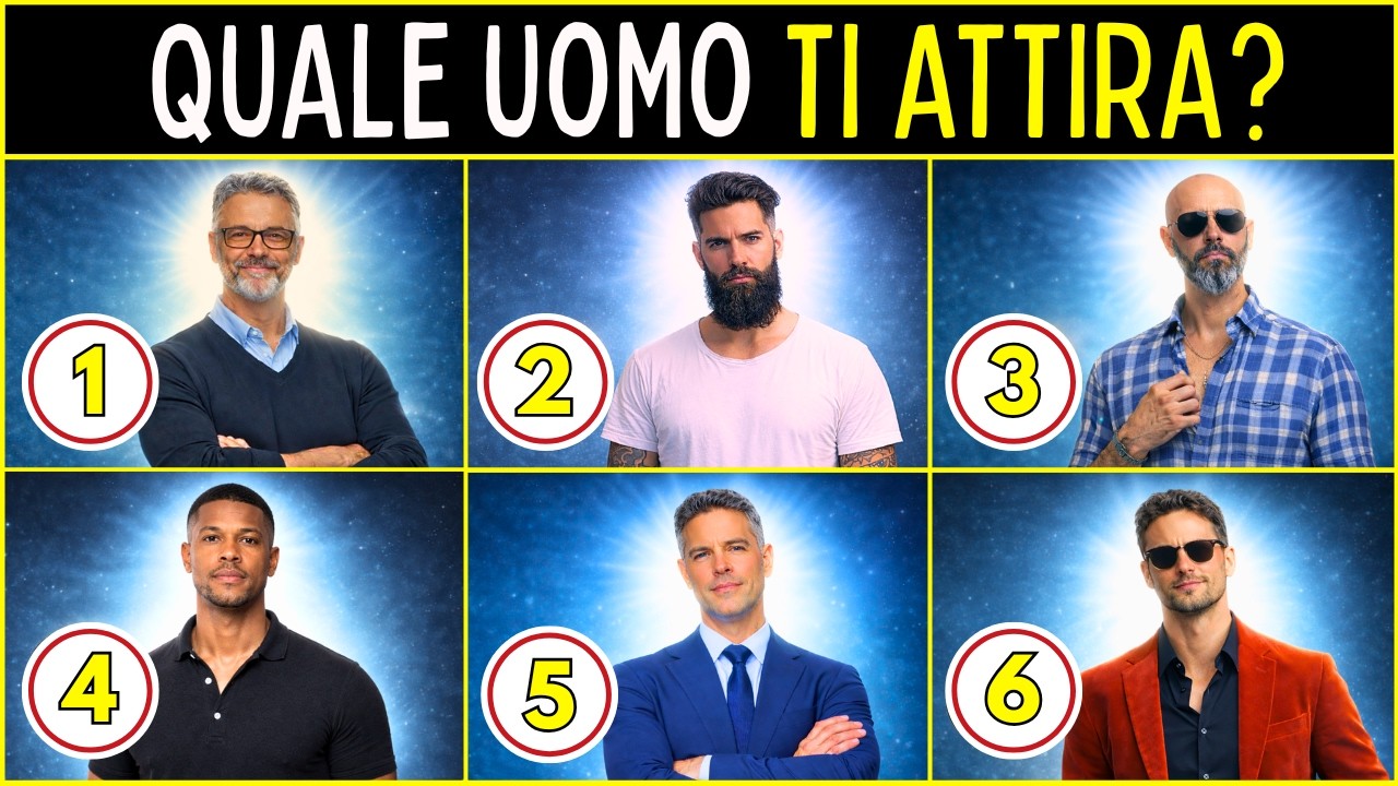 Test Psicologico:  Quale Uomo Scegli? La Risposta Svela la Tua Personalità Più Profonda