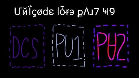 Unicode Lore part 49
