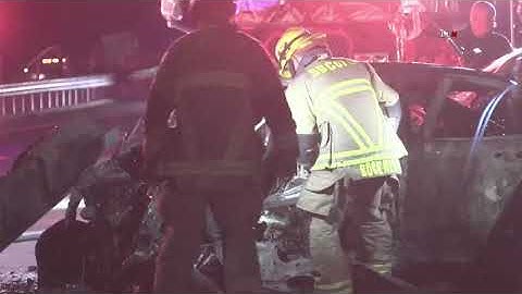 Three Killed in Fiery Wrong Way Freeway Crash - North Fontana, California, 10.25.22