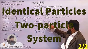L42.2 Identical particles: Two-particle systems