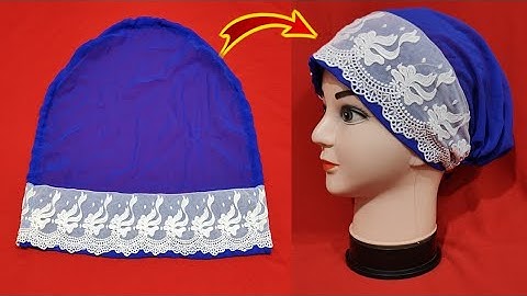 Hijab Cap Cutting Stitching Tutorial In Hindi/ Hijab Inner Cap Cutting Stitching/Inner Hijab cap DIY