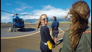 Carla Underwater - Helicopter Ride In Maui Hawaii