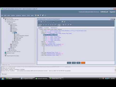 LESSON THREE: Oracle Hyperion Essbase : Basics 1