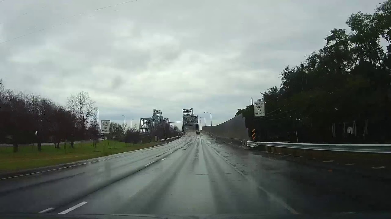 Driving Across The NatchezVidalia Bridge from Louisiana to