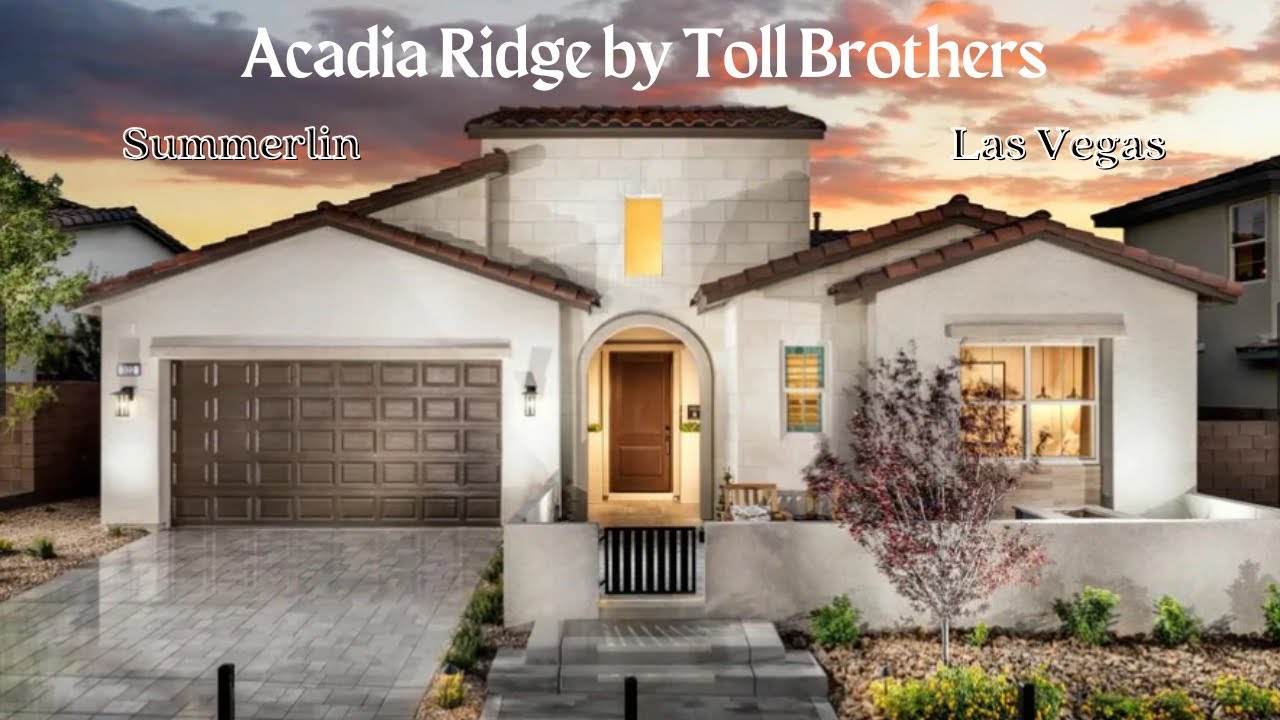Summerlin New Home For Sale Acadia Ridge by Toll Brothers 3 Bed 2.5