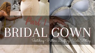 I Finally Said Yes! | Bridal Gown (PART 1) | The Gown + Corset Process | Designisme Daily