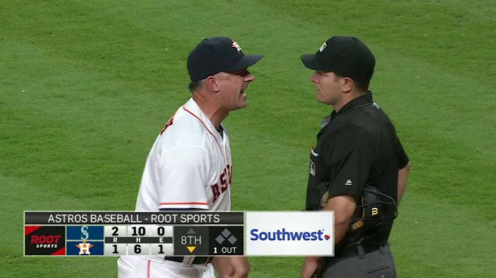 SE@HOU: Hinch ejected for arguing balls and strikes