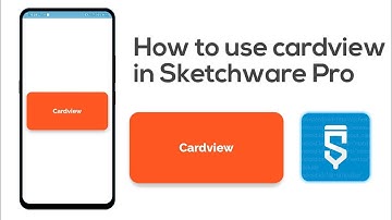 How to use cardview in sketchware pro cardview in Sketchware pro  #SketchStudio