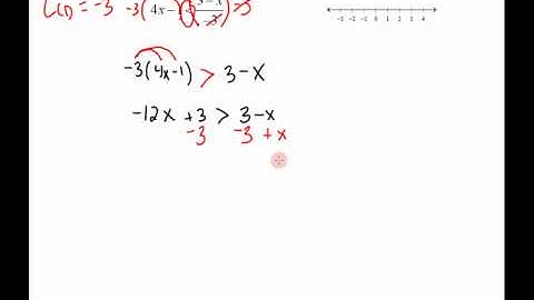 College Algebra - Section 2.4 - Video 2 - Solving a Linear Inequality