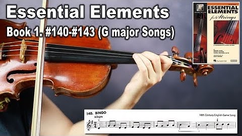 [Essential Elements Violin] Book 1. #140-#143