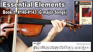 [Essential Elements Violin] Book 1. #140-#143