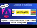 Angular 21 Toastr Notifications 🔔 | NGX-Toastr Tutorial for Beginners