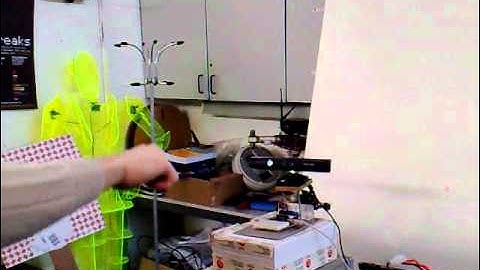 Kinect hack laser