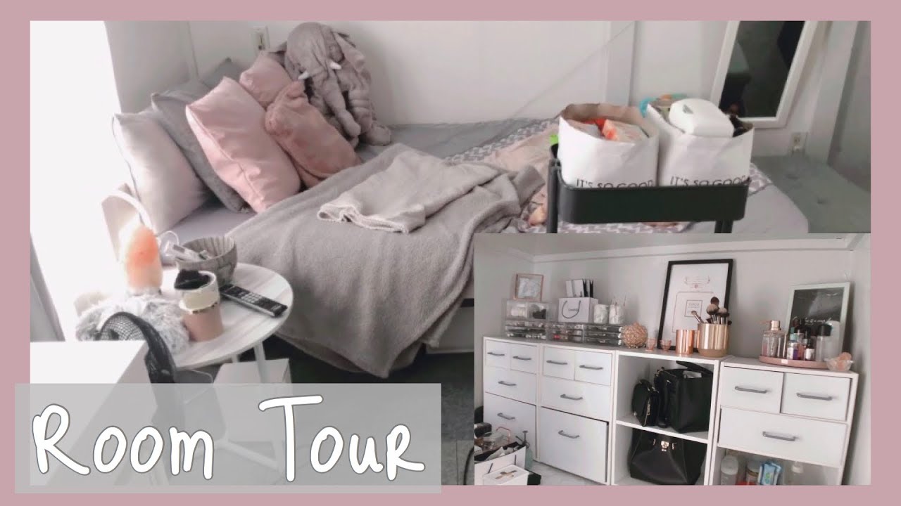 My Room Tour19 大理石柄 ピンク グレーのプチプラインテリア ニトリ Ikea H M ルームツアー Youtube