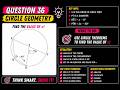 Question 36 Circle Geometry Challenge! ⚡ | Find x FAST