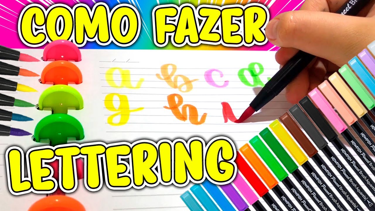 COMO FAZER LETTERING COM A BRUSH DA NEWPEN?/Estude com Camila YouTube