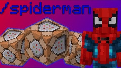 Spiderman In Minecraft (Bedrock edition Commands)